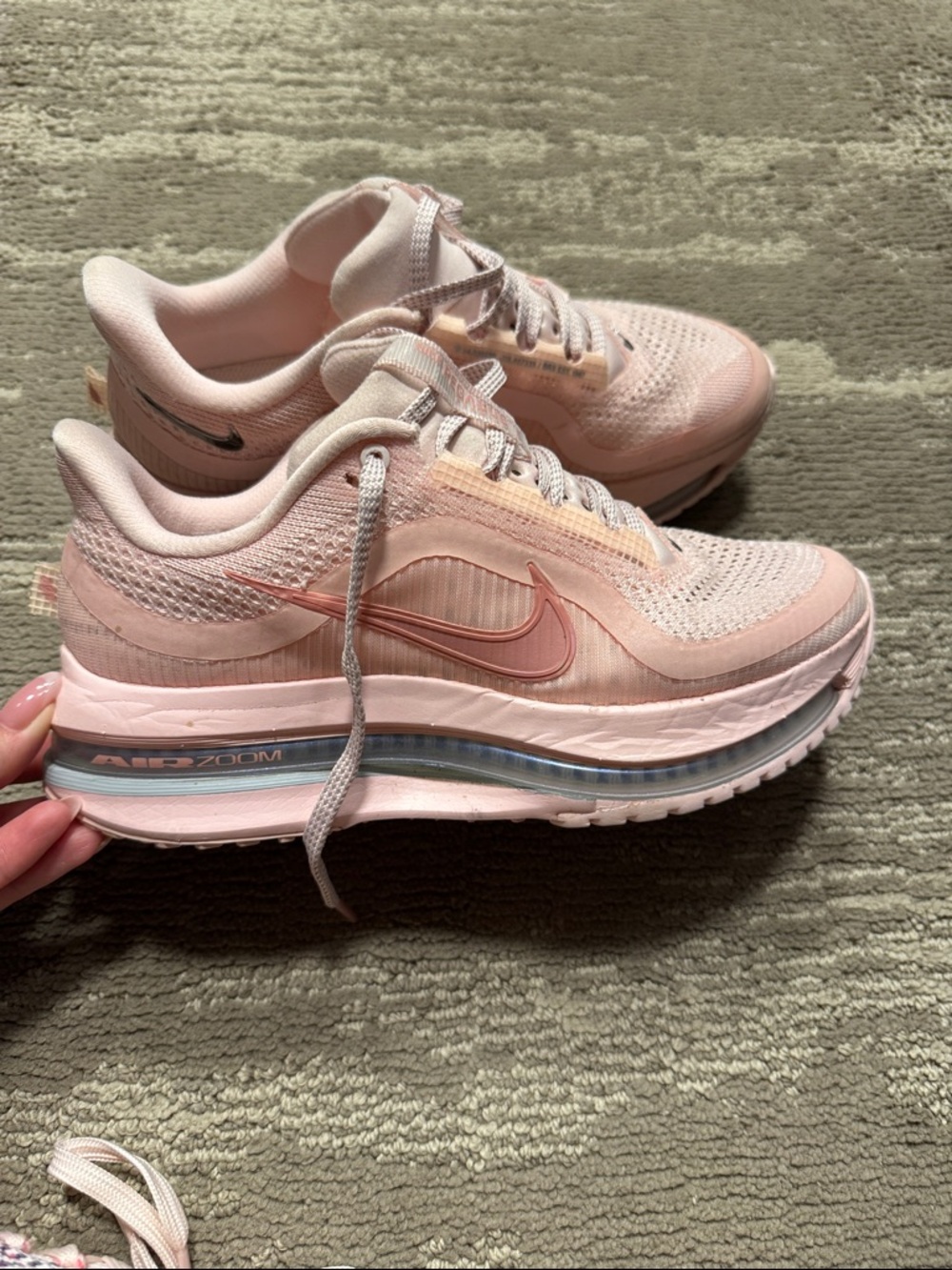Nike Women’s Light Pink Air Zoom Pegasus Athletic Sneakers